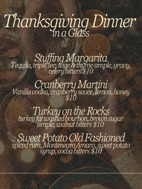thanksgiving cocktails
